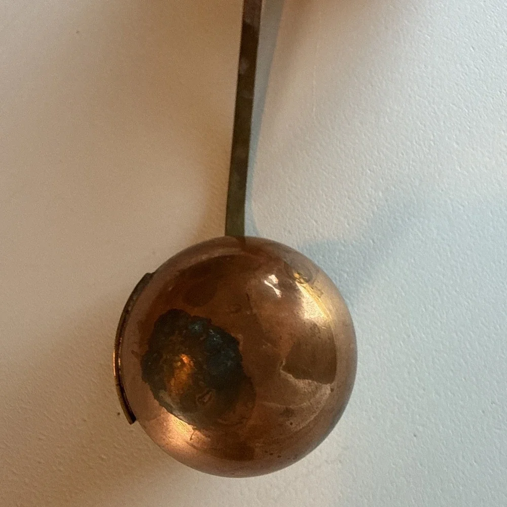 VTG Copper Brass Brandy Ladle 14.5